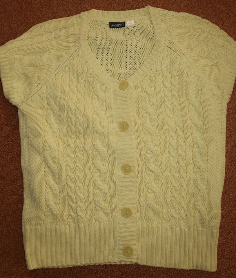 Strickoberteil Strick Shirt Pullunder Weste Pulli kurzer Arm M /L in Dresden