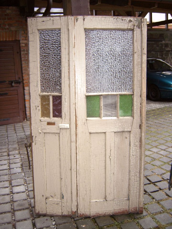 historische Doppeltüren Wohnungstüren Glastüren antik A in Meiningen