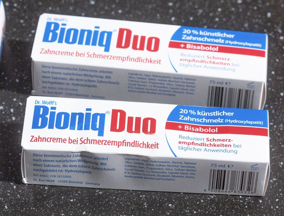 Dr. Wolff's Bioniq Duo Zahncreme Zahnpasta 75ml 4x in Bielefeld