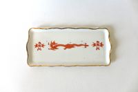Antik Kuchenplatte klein roter Drache Porzellankunst handgemalt Sachsen - Adorf-Vogtland Vorschau