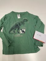 ♥️ Dinosaurier Longsleeve 110 grün Tyrannosaurus München - Bogenhausen Vorschau