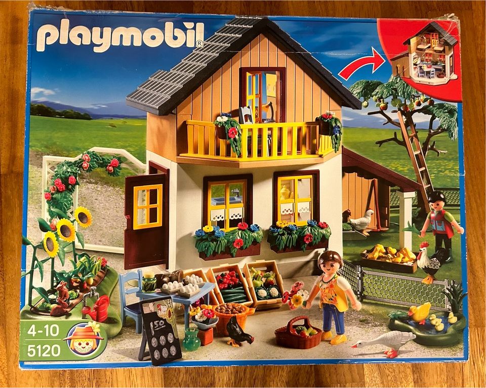 Playmobil ❤️Bauernhof ❤️Verkauf Gemüse Garten Haus 5120 Set in Töging am Inn