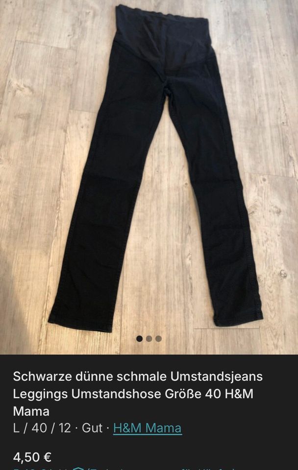 40/42 Umstandshosen H&M Esprit Jeans Röcke Jeansröcke 3/4 Hosen in Tecklenburg