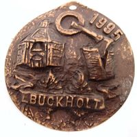 Medaille Plakette Bronze Kunstguss 9 cm Buckholt 1995 Reliefbild Nordrhein-Westfalen - Marl Vorschau