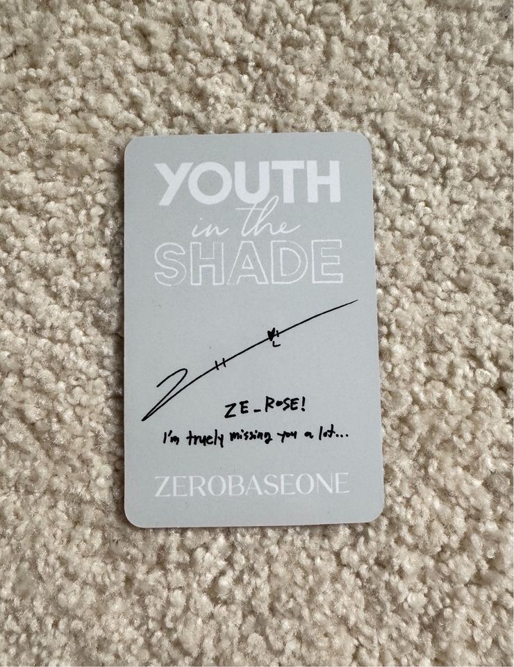 WTS ZB1 zerobaseone youth in the shade Album Gyuvin Hao Makestar in Kiel