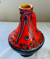 Vase mit Henkel rot „mid Century „ Keramik Baden-Württemberg - Oppenweiler Vorschau