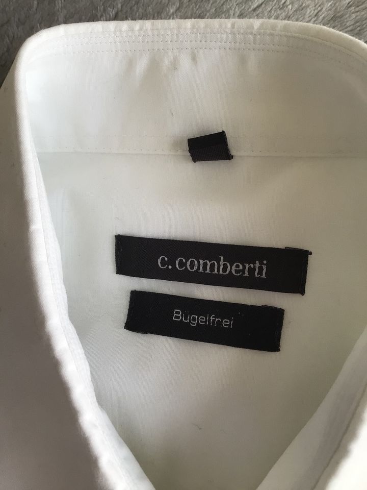 C. Comberti Hemd bügelfrei Gr 43 weiß nur 9€ in Gaimersheim