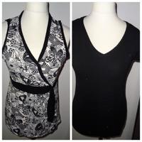 NKD 40 schwarz weißes Stretch Top & Amisu M schwarzes Shirt Top Bayern - Neumarkt i.d.OPf. Vorschau