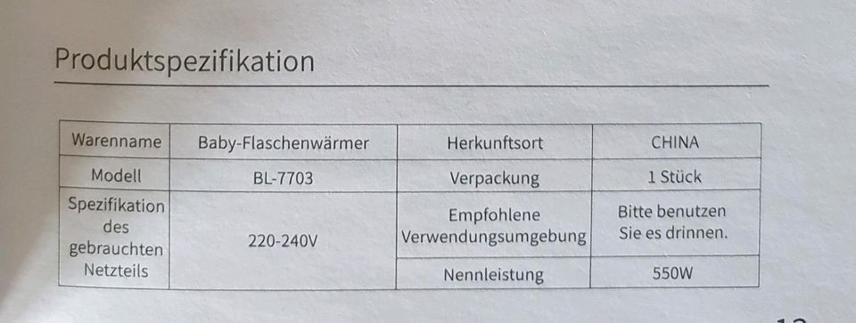 Bololo Multifunktion Fläschchenwärmer - Sterilisator - etc. in Kevelaer