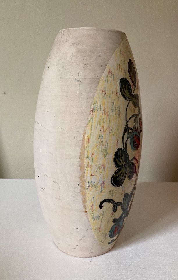 Mid century Große Vase Keramik Bodenvase Rockabilly in Bochum