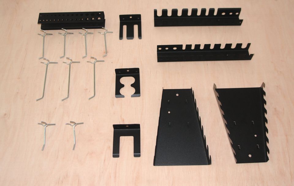 XXL Lochwand und Haken Halterset Sortiment 17 tlg 170 cm Werkbank in Erkelenz