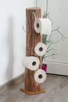 Toilettenpapierständer Holzstamm Klopapierständer mit Abroller Bayern - Bad Reichenhall Vorschau