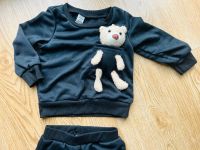 NEU | Set Hose und Pullover mit Teddy, Schwarz, Größe 80 Baden-Württemberg - Holzgerlingen Vorschau