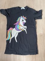 H&M 104 | T-Shirt Kleid Grau Einhorn Hessen - Hainburg Vorschau