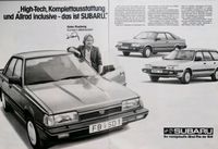 Subaru L1800 Reklame Berichte 4WD Turbo Station Coupe Leone 3 Hessen - Hanau Vorschau