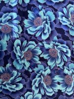 Patchworkstoff, blaue Blumen Berlin - Steglitz Vorschau