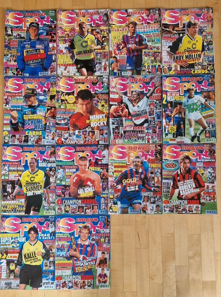 Bravo Sport Zeitschrift 1995 1996 Champion Cards Poster Aufkleber in Sentrup