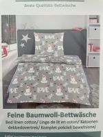 Baumwolle Bettwäsche Kinder Gr. 135/200 grau Einhörner neu Bayern - Gunzenhausen Vorschau