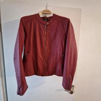 Lederjacke Only Damen 42 lederimitat rot weinrot Bayern - Kösching Vorschau