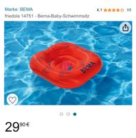 Schwimmsitz, Schwimmring Baby Hessen - Weiterstadt Vorschau