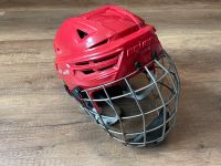 Bauer Reakt 150 Eishockey Helm + Gitter Rot M Hessen - Lampertheim Vorschau
