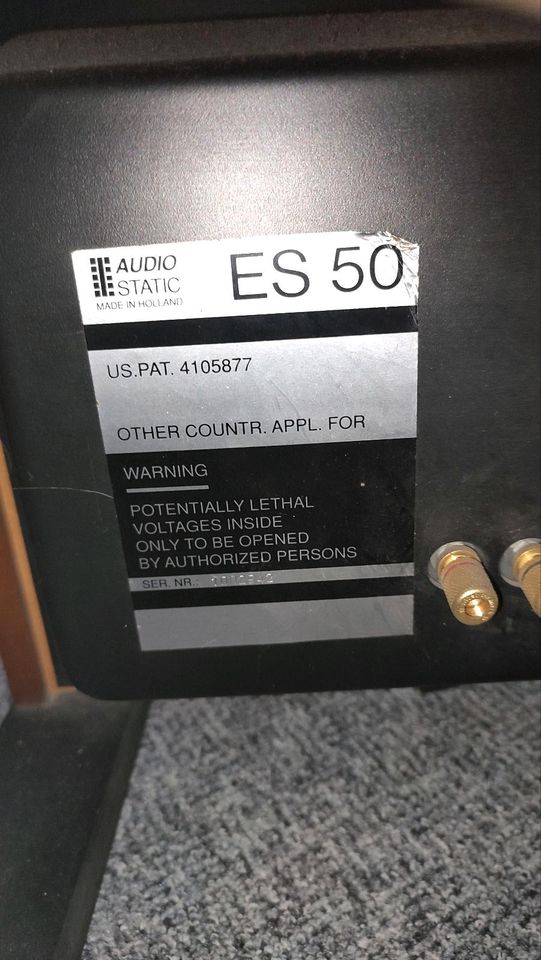Elektrostaten Audio Static ES 50 Lautsprecher in Krefeld