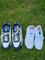 Damenschuhe Sneaker  Gr.40  weiß Blau Hessen - Groß-Rohrheim Vorschau
