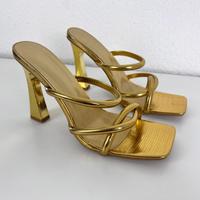 Shein High Heels Sandalen Gold Gr. 41 Brandenburg - Stolzenhagen Vorschau