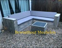 Ecksofa/Loungegarnitur/Gartengarnitur aus recyceltem Gerüstholz. Nordrhein-Westfalen - Oberhausen Vorschau