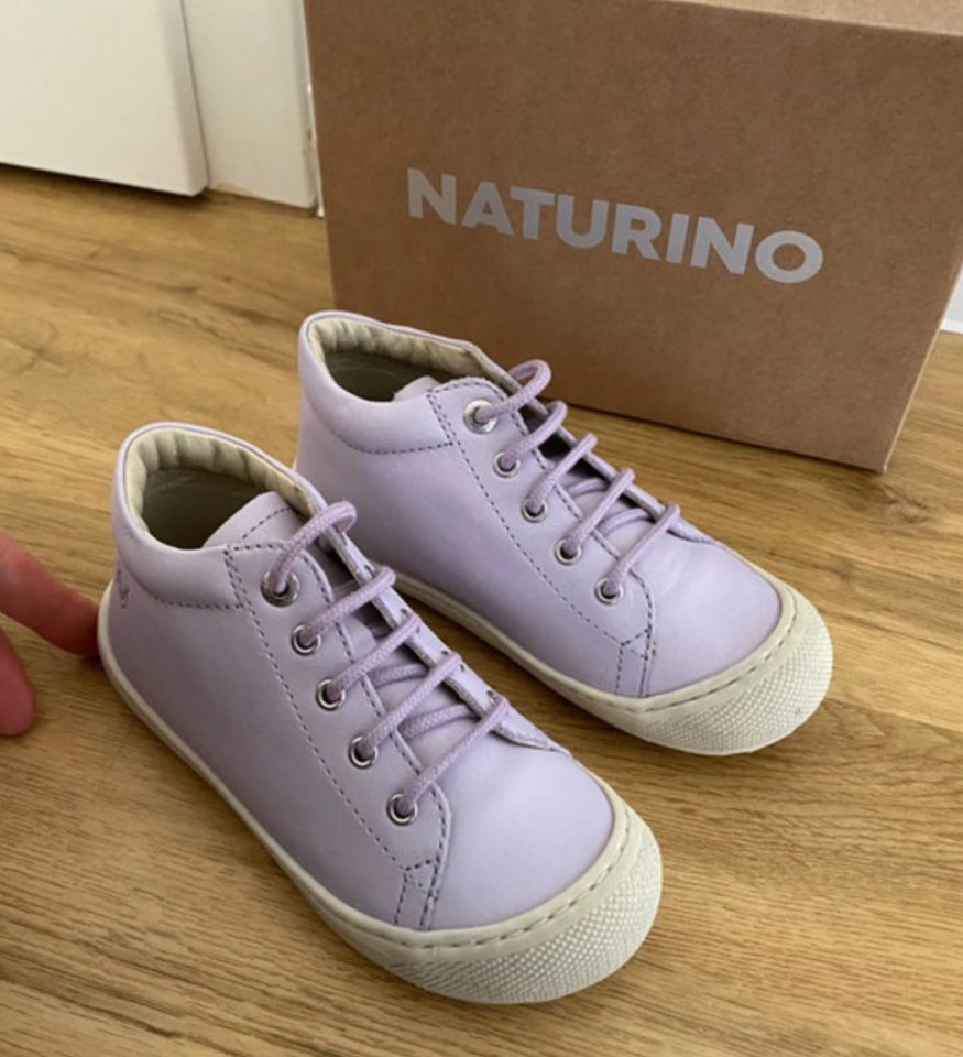 Naturino Cocoon Leder Halbschuhe Schnürschuhe 26 flieder lila NEU in München