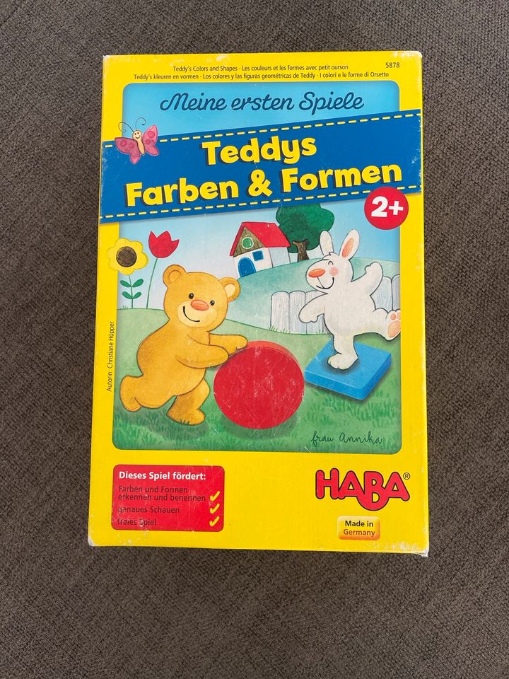 Teddys Farben & Formen Haba Lernspiel Kinderspiel Holz in Hanau