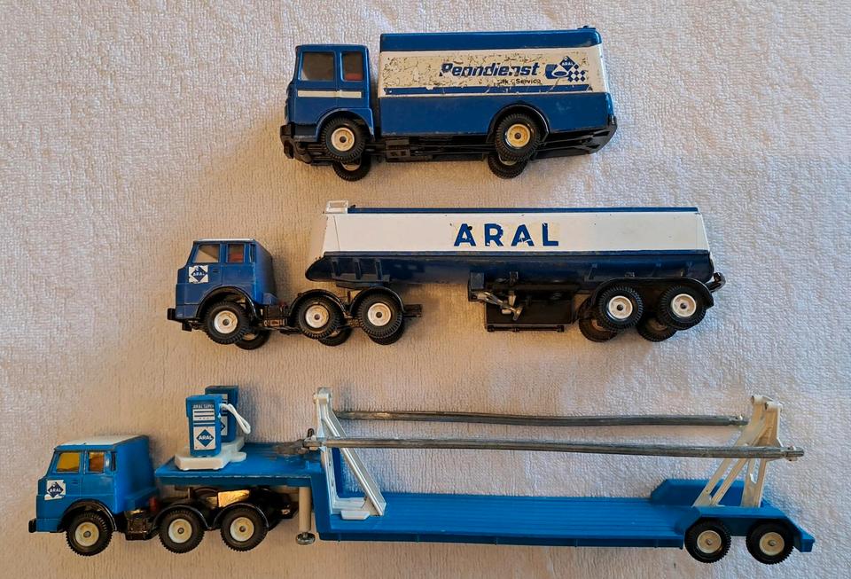 SIKU V-Serie ARAL HENSCHEL Tankwagen Renndienst selten SIKU V-Serie ARAL HENSCHEL Tankwagen Renndienst selten