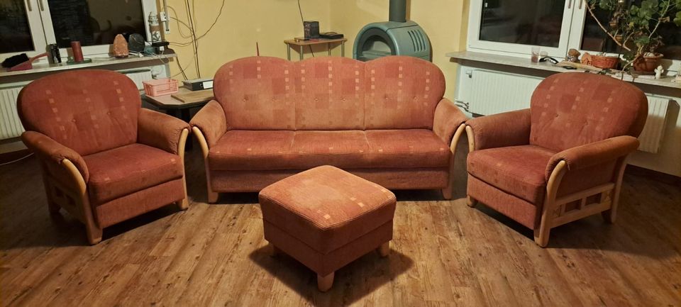 Sofa / Couch 3er und 2 Sessel in Sexau