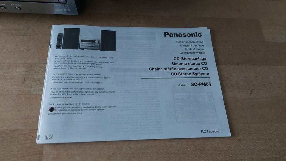 Mikroanlage von Panasonic SC-PM04 in Geestland