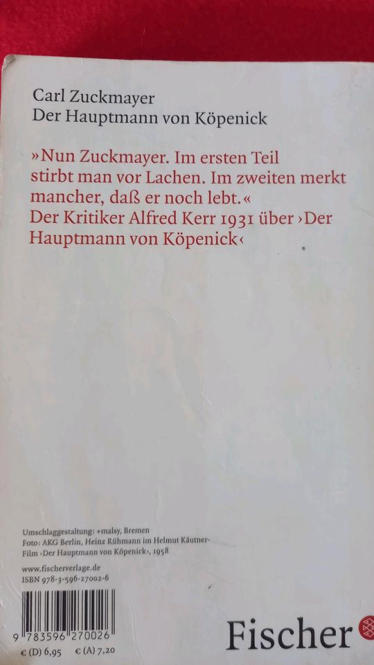 Carl Zuckmayer: Der Hauptmann von Köpenick in Berlin