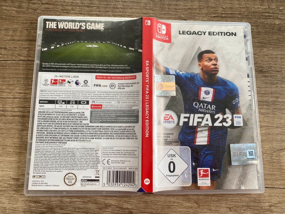 EA Sports FIFA 23 Legacy Nintendo Switch mit Hülle - top Zustand in Stolberg (Rhld)