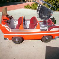 Vintage L'Autopède Gent Kirmes Karusell Feuerwehr Fahrgeschäft Düsseldorf - Golzheim Vorschau