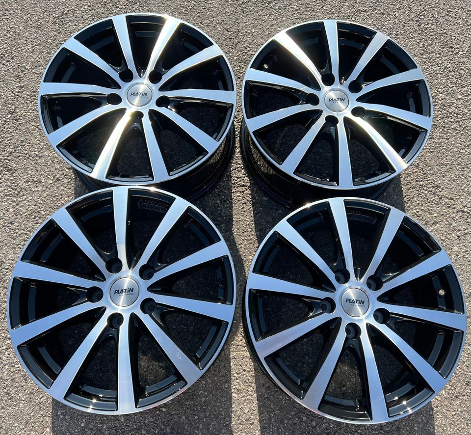 4 PLATIN 17" ALUFELGEN FELGEN VW BUS T5 T6 T6.1 7,5x17 ET55 #16YR in Bad Tölz