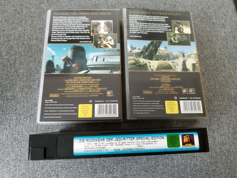 VHS Star Wars Videokassetten 3 Stück in Dornstadt