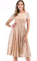 Spitzenkleid, Cocktailkleid, beige Bayern - Mömbris Vorschau