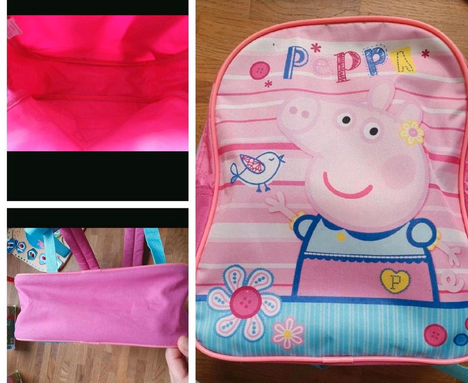 Peppa Wutz Pig Tasche Rucksack Telefon Uhr Puzzle Bücher Figuren in Aschheim