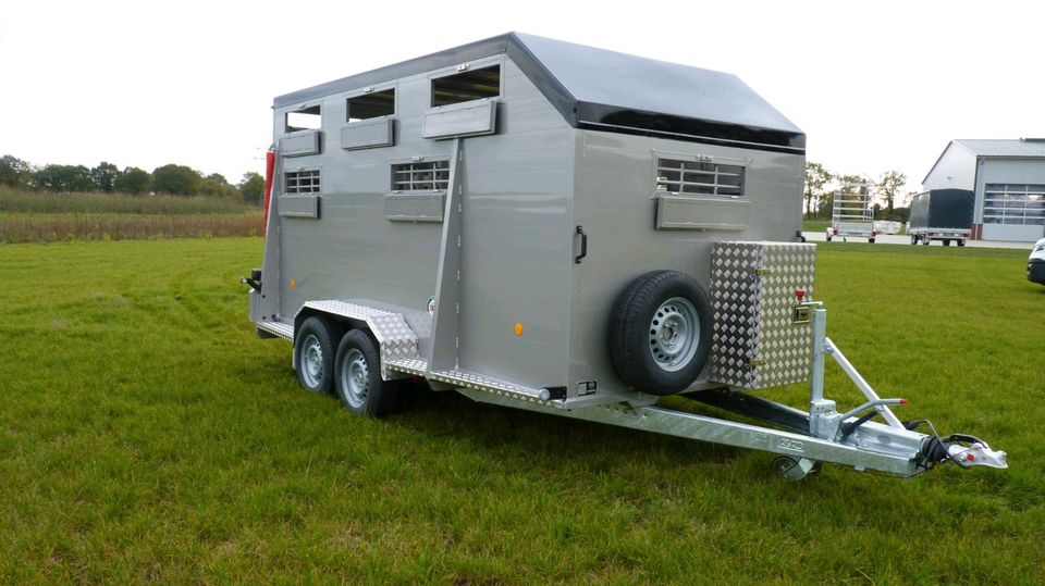 ⭐ BAOS Voll Aluminium Viehtransport Anhänger Viehanhänger Rinder, Kühe, Großvieh, Kälber, Bullen, Ochsen in Großenkneten