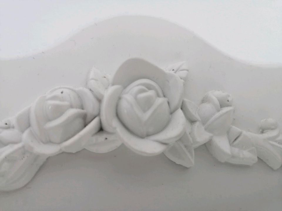 Weiß Schminktisch Spiegel Kosmetik Rosen Lampe Licht beleuchtet D in Worms
