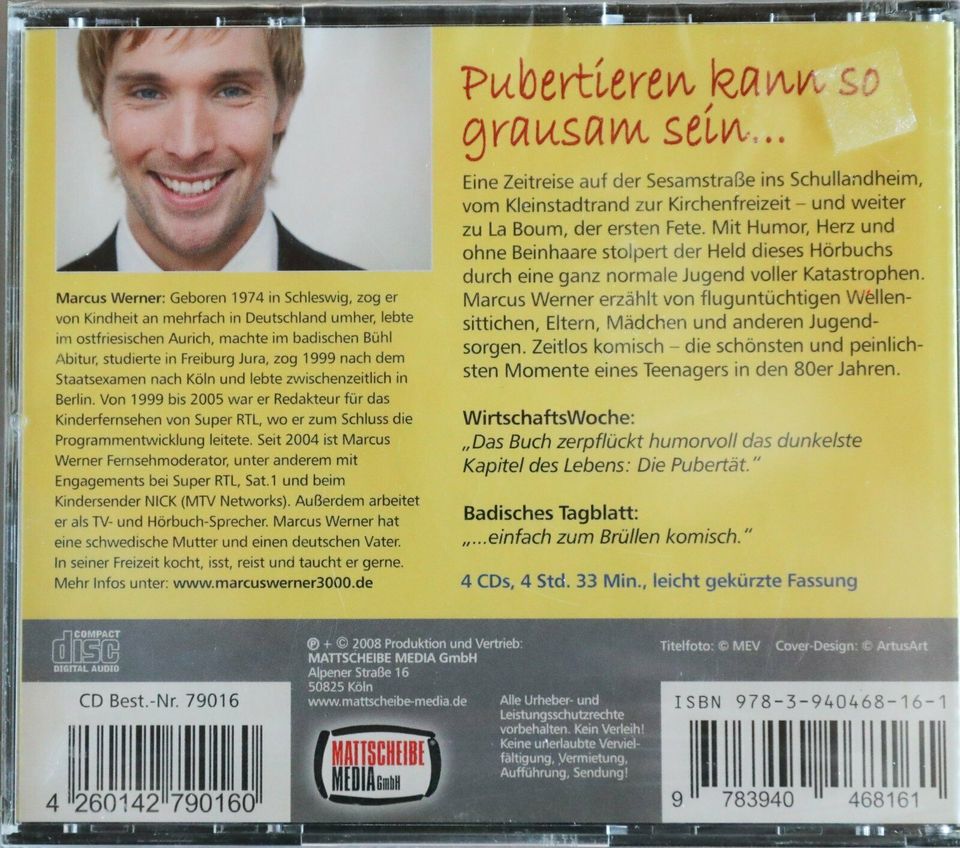 Marcus Werner-warten auf die Beinhaare 4 CD Hörbuch in Saarbrücken