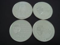 4x Silbermünzen, Andorra, 10 Diners, 925er Silber, Gramm 128g, Baden-Württemberg - Kippenheim Vorschau