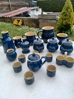Keramik Töpfe blau mit weissen Punkten Bayern - Kitzingen Vorschau