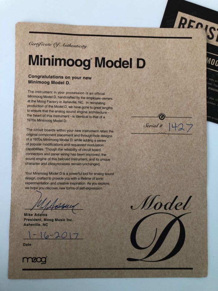 Moog Minimoog Model D 2016 mit Muse upgrade in Goch