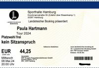2 Tickets für Paula Hartmann am 08.05.2024 in Hamburg Hamburg-Nord - Hamburg Winterhude Vorschau