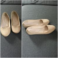 Ballerinas beige hellbraun Creme Größe 40/41 Bayern - Bad Kissingen Vorschau