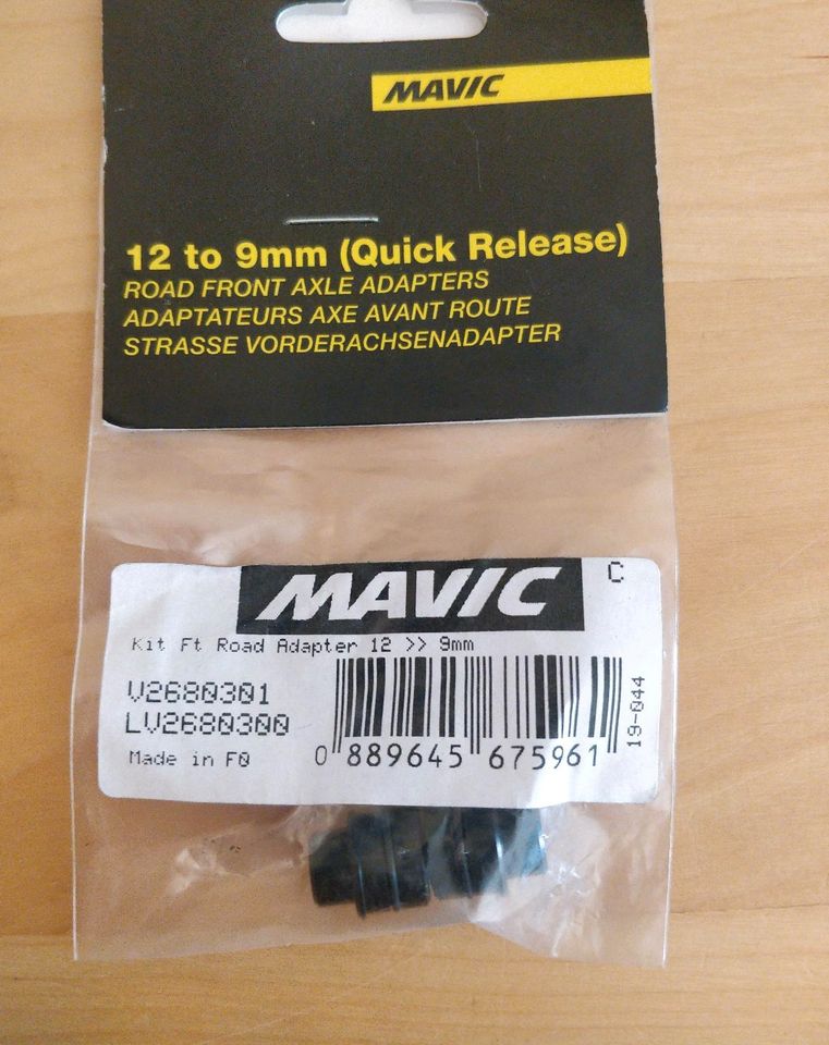 Mavic 12 auf 9mm Achsadapter Vorderrad Road Kit in Herrenberg